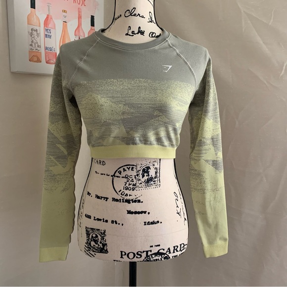 ୨୧ ･ﾟ✧ Gymshark Adapt Ombré Crop Top NWOT - Picture 7 of 7